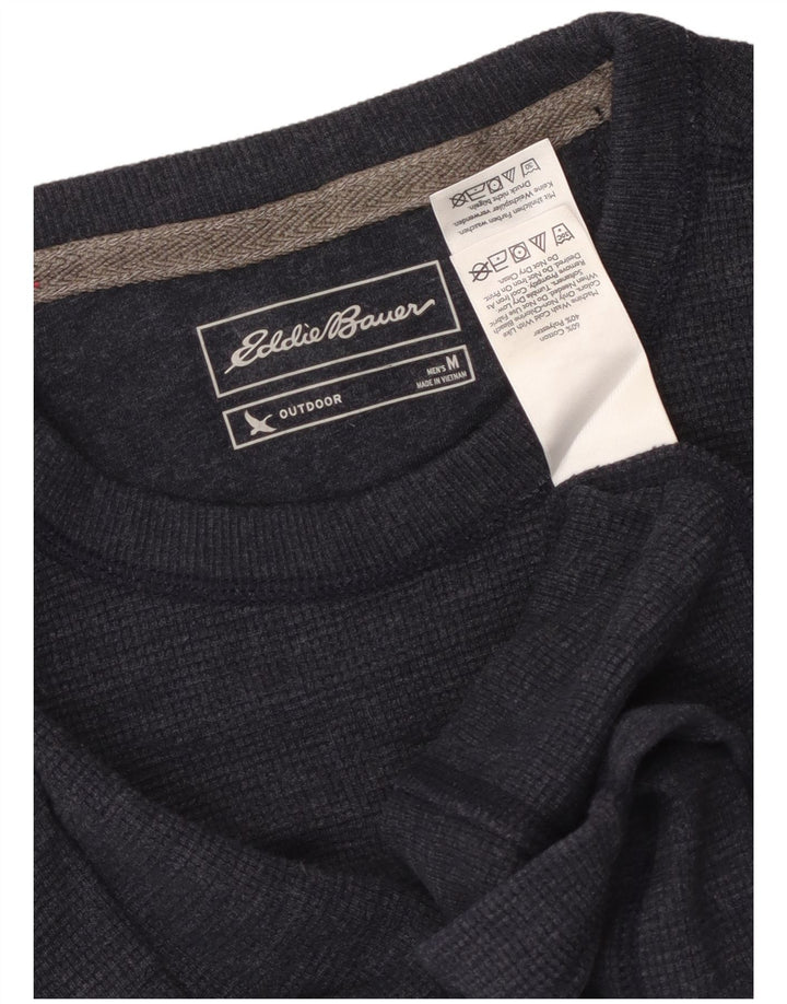EDDIE BAUER Haut Homme Manches Longues Bleu Marine Moyen Coton