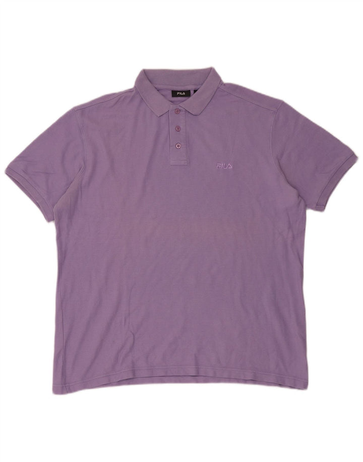 FILA Polo Homme XL Violet Coton