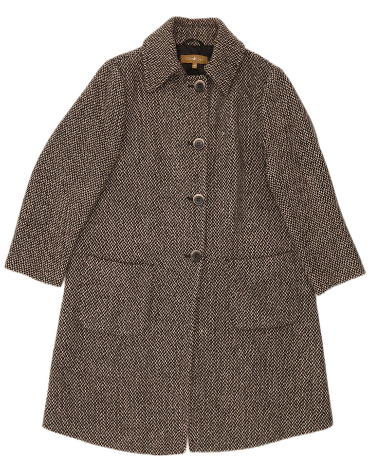 Conbipel Pardessus Femme IT 46 Grand Carreau Gris Laine