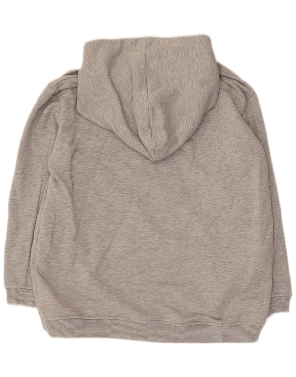 Chiara Ferragni Pull à capuche surdimensionné pour femme UK 6 XS Gris chiné en coton
