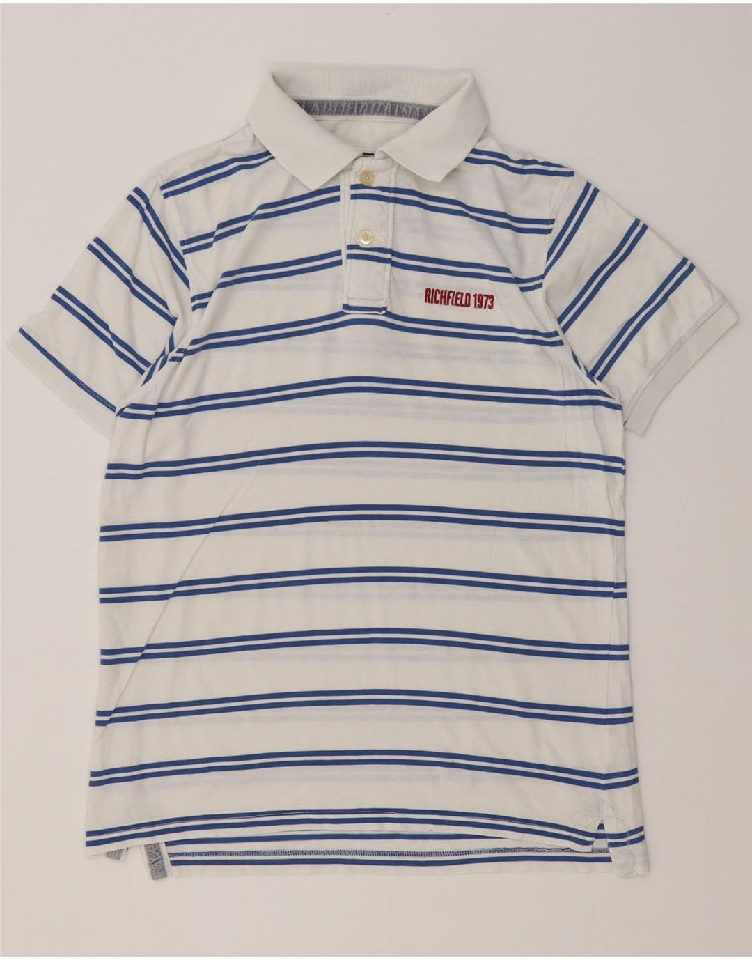 Richfield Polo Homme XL Blanc Rayé Coton