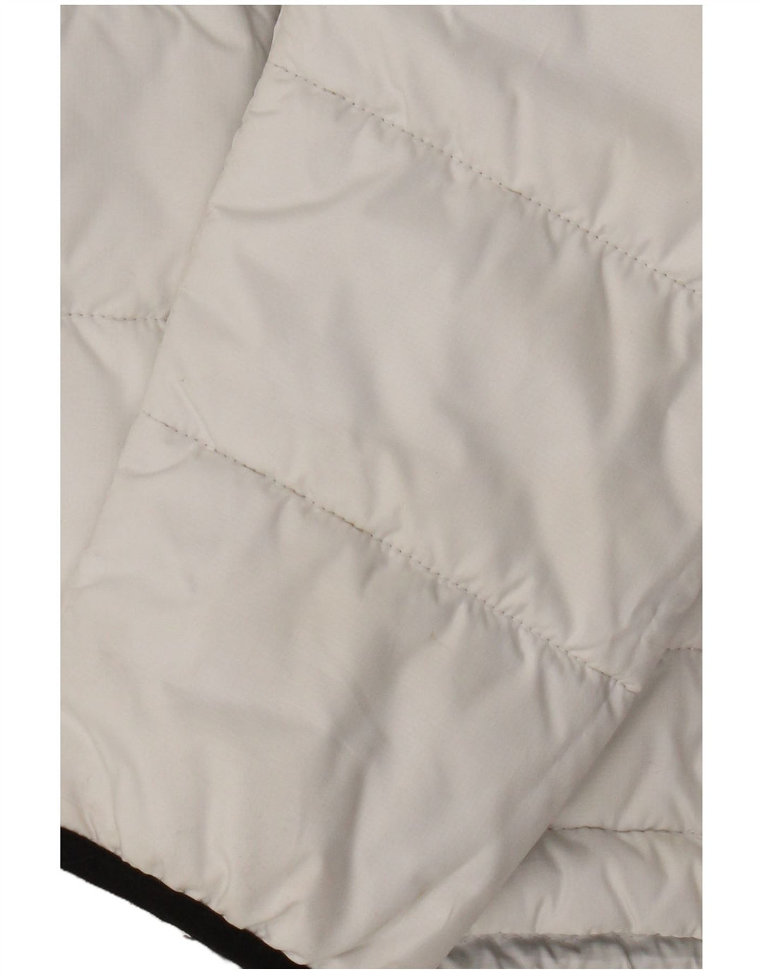 The North Face Veste matelassée à capuche pour femme UK 10 Small White Colourblock