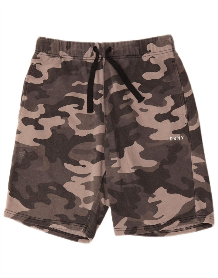 DKNY Short de Sport Homme Petit Gris Camouflage