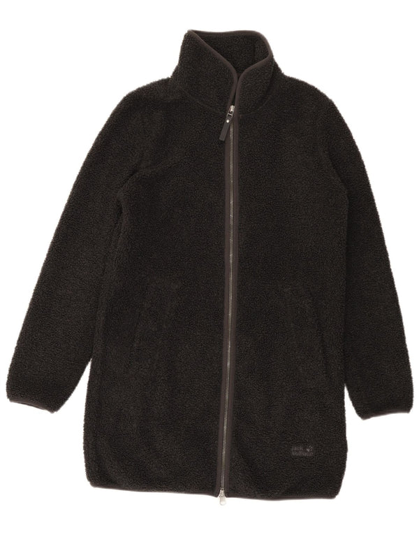 Jack Wolfskin Manteau polaire surdimensionné pour femme UK 6 XS Gris Polyester