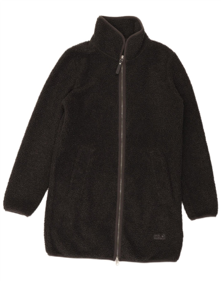 Jack Wolfskin Manteau polaire surdimensionné pour femme UK 6 XS Gris Polyester