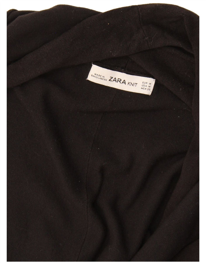 Zara Cardigan ouvert pour femme UK 12 Noir moyen