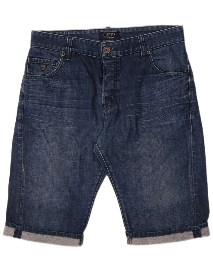 Guess Short en Jean W31 Homme Bleu Moyen Coton