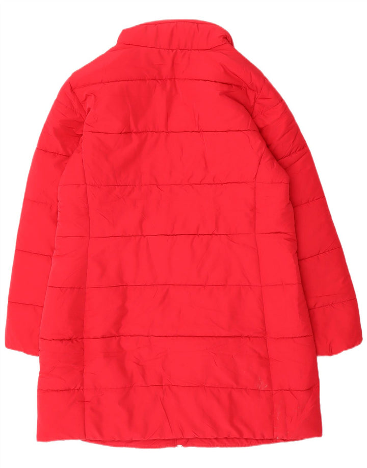 Marks & Spencer Manteau rembourré pour femme UK 14 Large Rouge Polyester