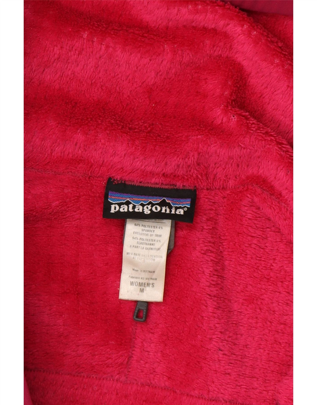 PATAGONIA Veste coupe-vent à capuche pour femme UK 14 Rose moyen Polyester