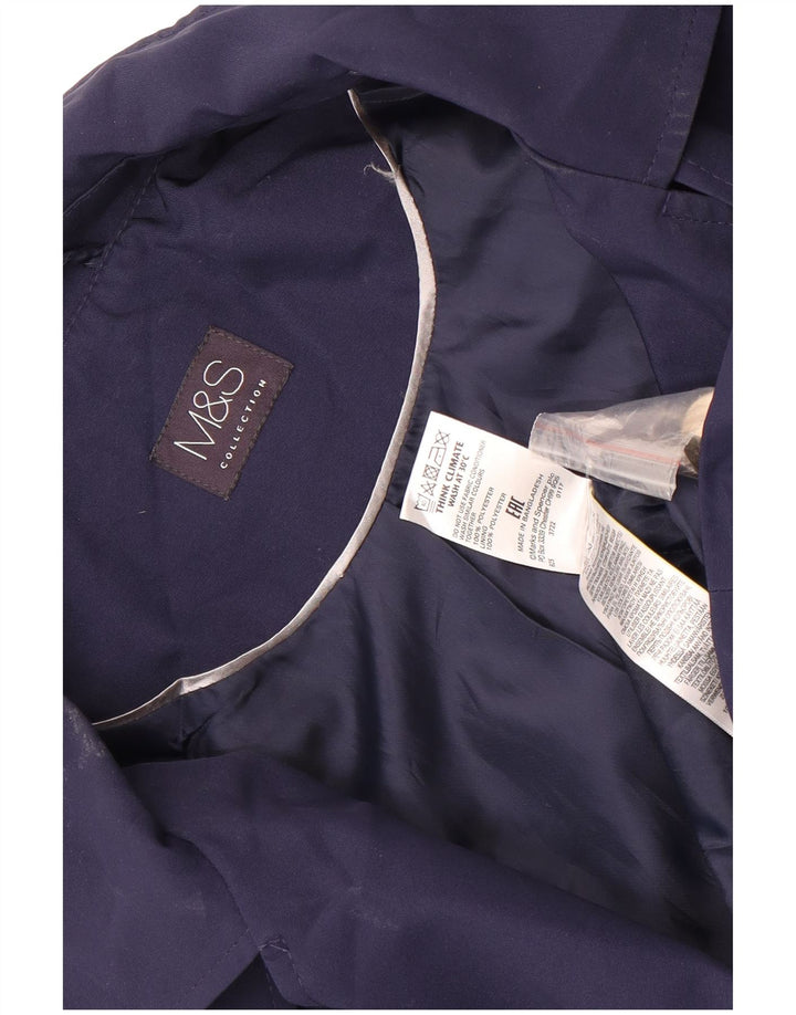 Marks & Spencer Trench court pour femme UK 22 3XL Bleu marine Polyester