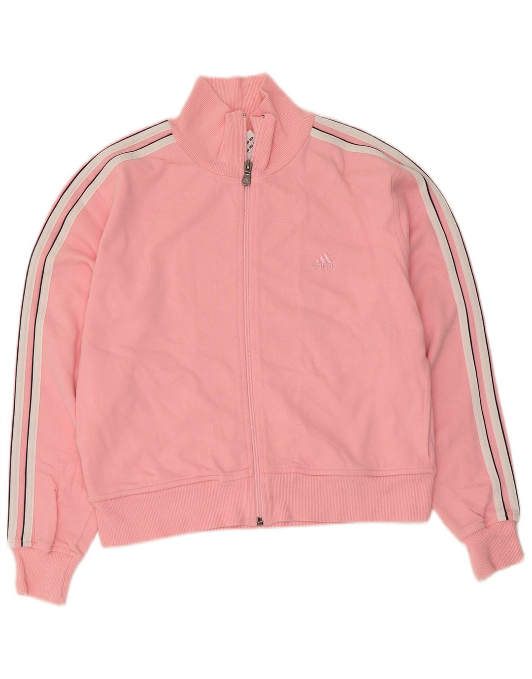 Adidas Veste de survêtement courte pour femme UK 14 Coton rose moyen