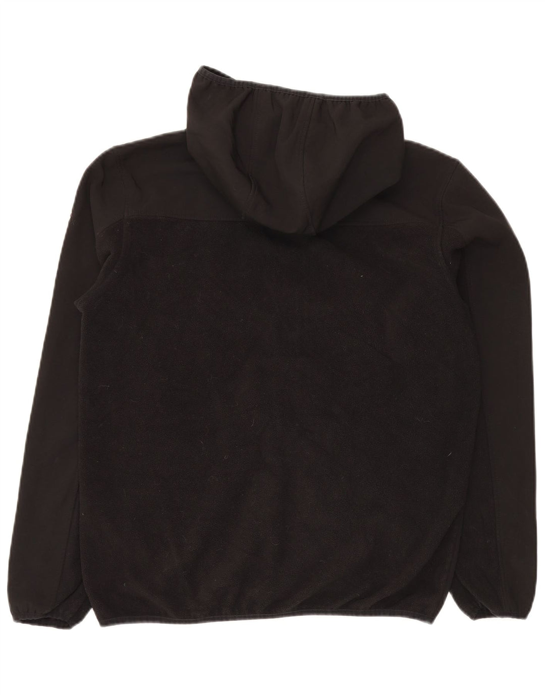 Reebok Veste polaire à capuche pour homme UK 38 Medium Noir Polyester