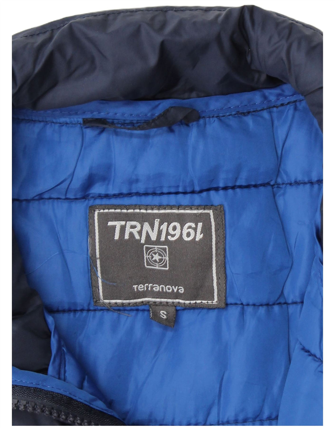 TERRANOVA Veste matelassée pour femme UK 10 Small Bleu marine Polyamide