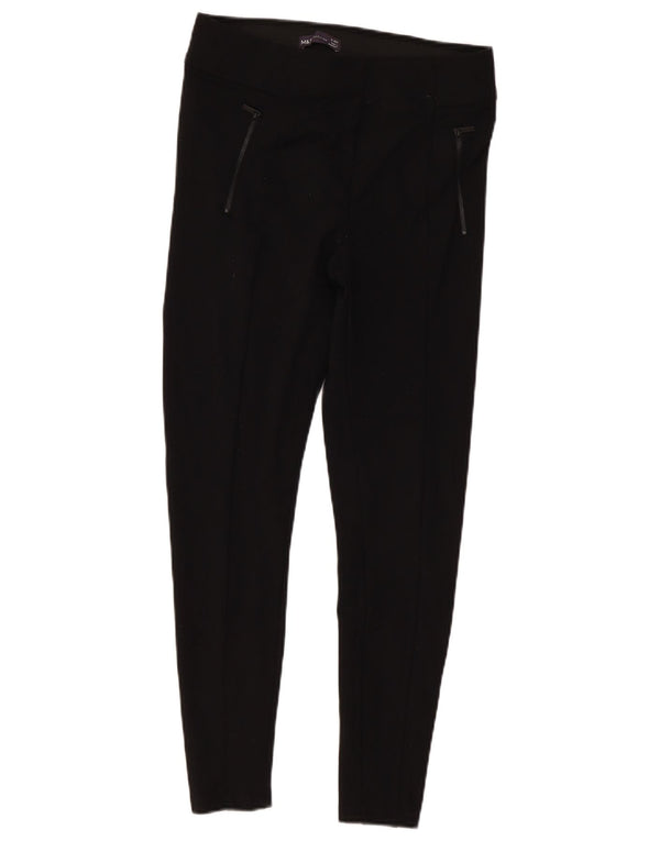 Marks & Spencer Leggings Femme UK 12 Medium Noir Viscose