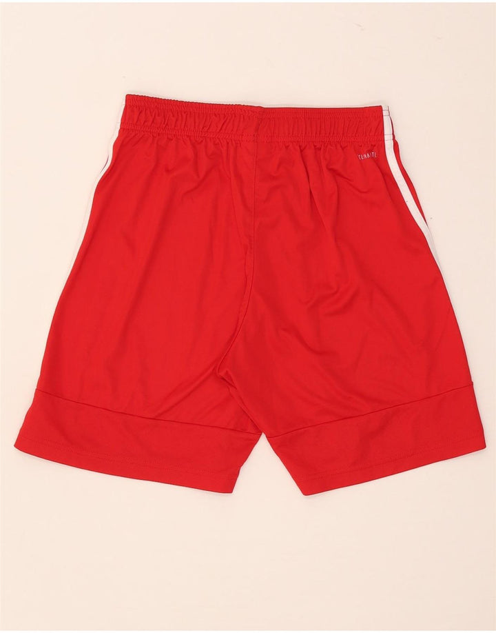 Adidas Short de Sport Climalite Homme Rouge Moyen Polyester