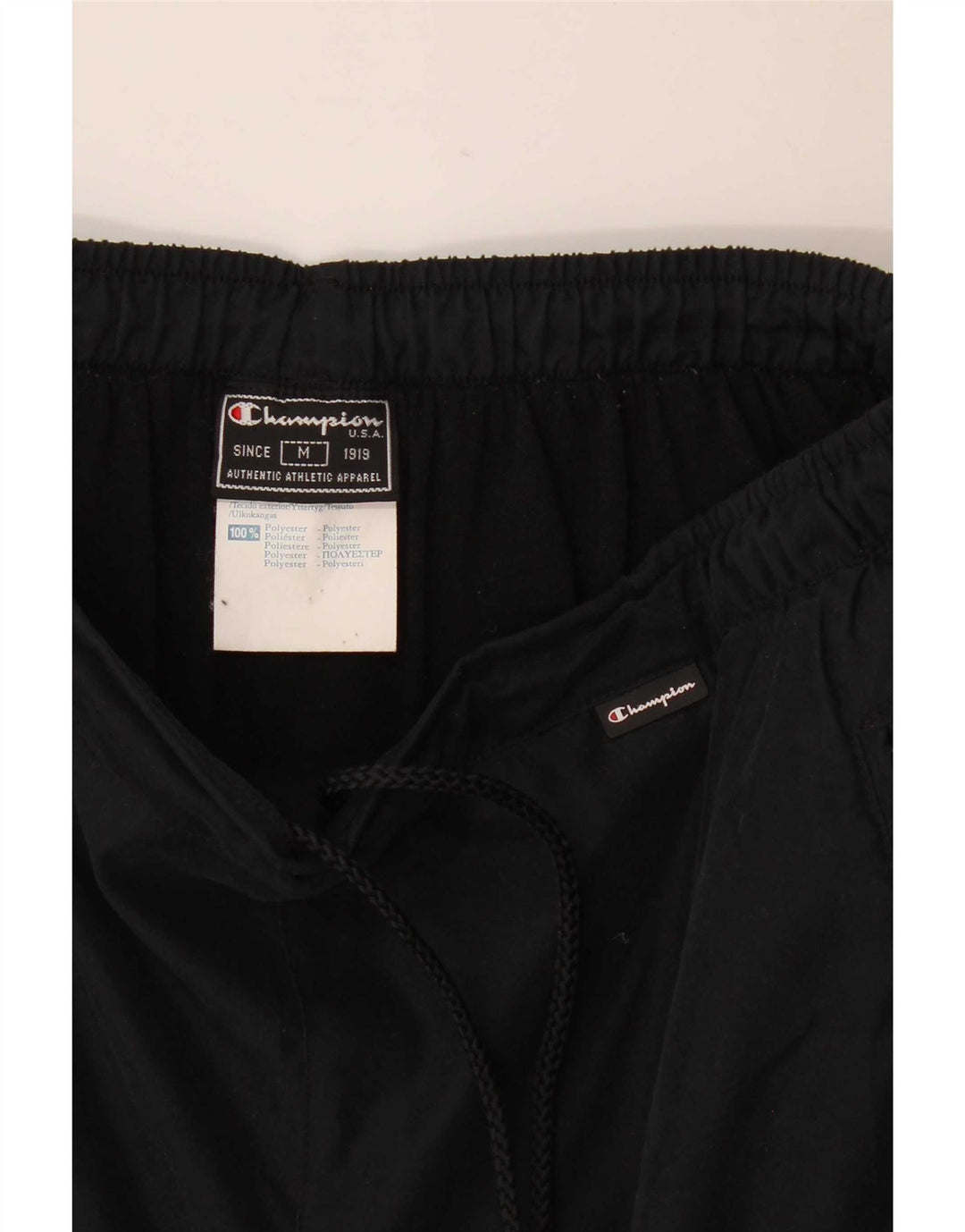 Champion Pantalon De Survêtement Homme Noir Moyen Polyester