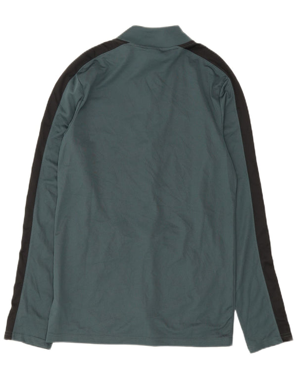 Nike Hommes Dri Fit Slim Survêtement Top Veste UK 10 Petit Vert Colorblock