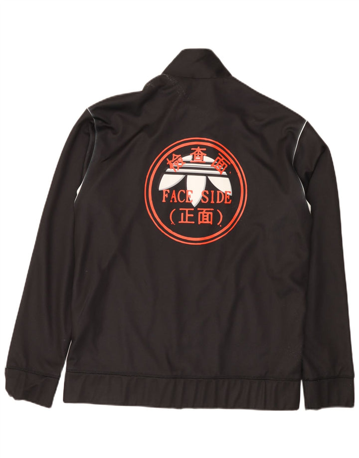 Adidas Veste de survêtement graphique pour homme Noir moyen Polyester