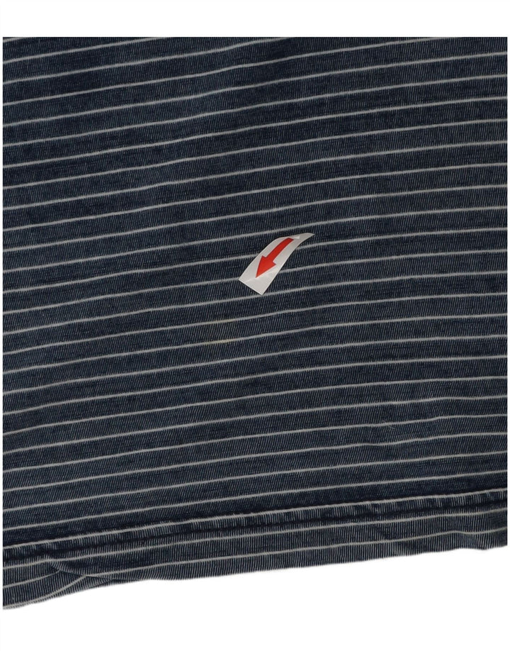 Penguin T-Shirt Homme Haut Large Bleu Rayé Coton