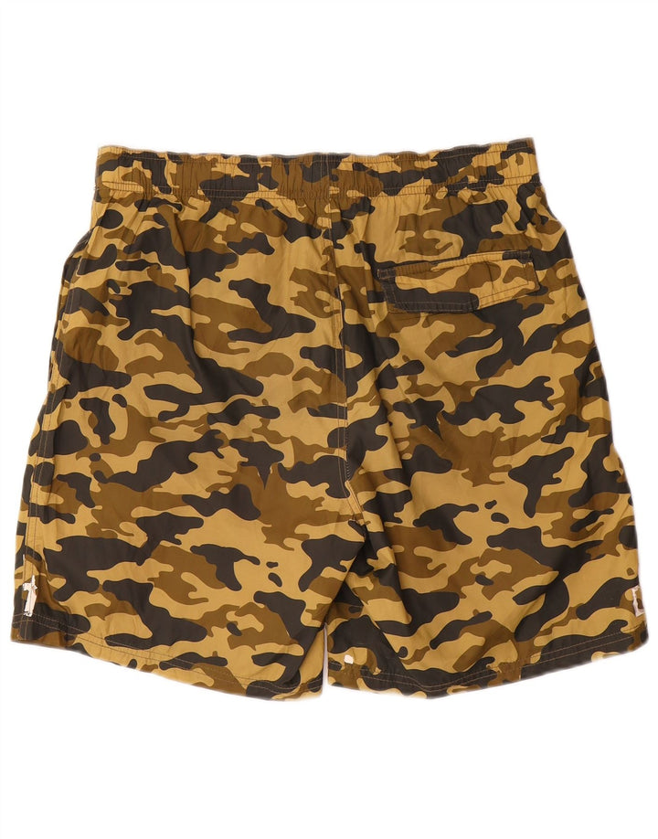 Zara Short De Bain Graphique Homme Marron Moyen Camouflage Polyester