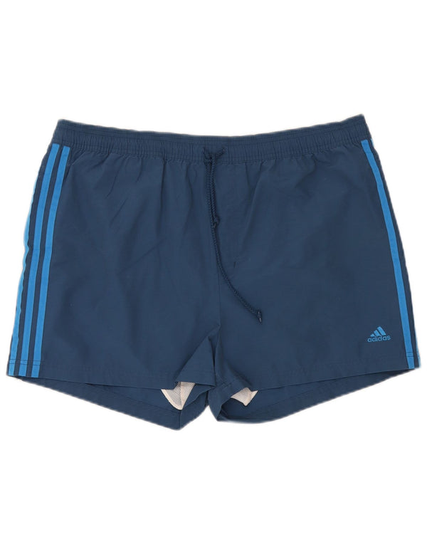 ADIDAS Short de Bain Homme XL Bleu Coton