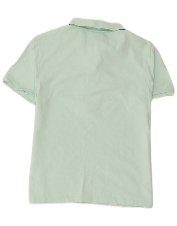 Lacoste Womens Slim Fit Polo Shirt Size 46 XL Turquoise Cotton