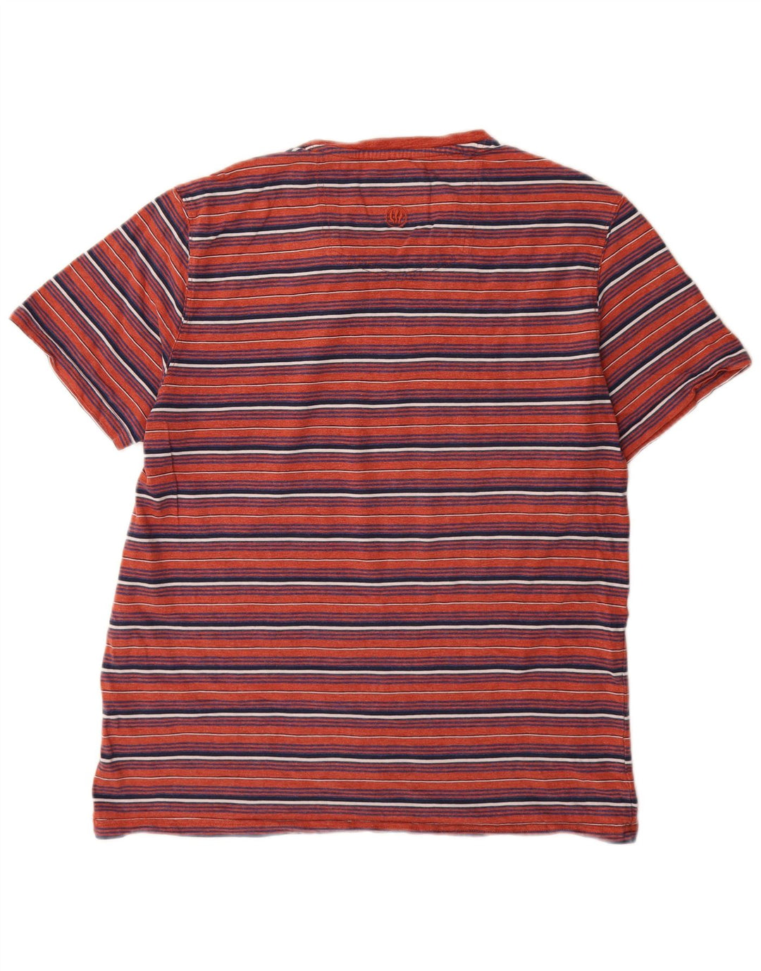 Fat Face T-Shirt Homme Haut Large Rouge Rayé Coton