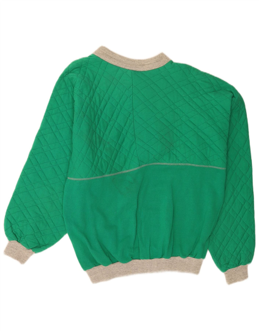 vintage Mens Graphic Sweatshirt Jumper Grand Coton Vert Rétro