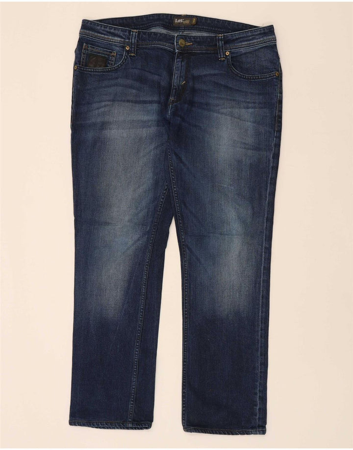 LEE Mens Straight Jeans W38 L29 Blue Cotton