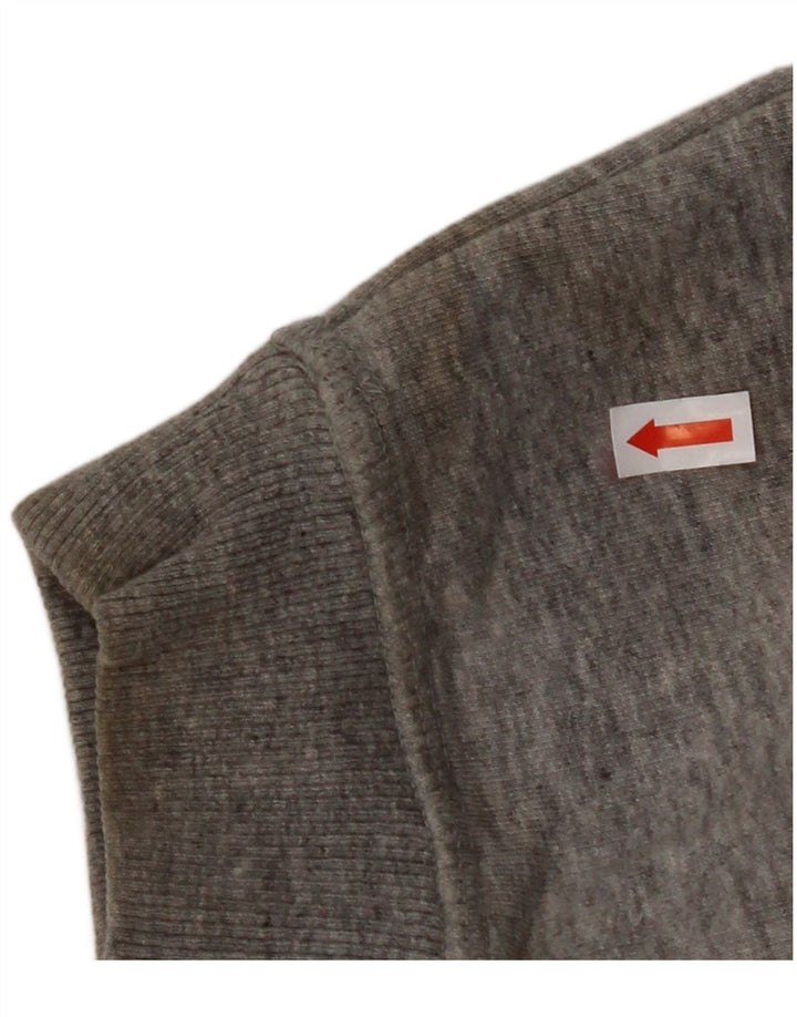 JACK WILLS Pull à capuche surdimensionné pour femme UK 10 Petit coton gris