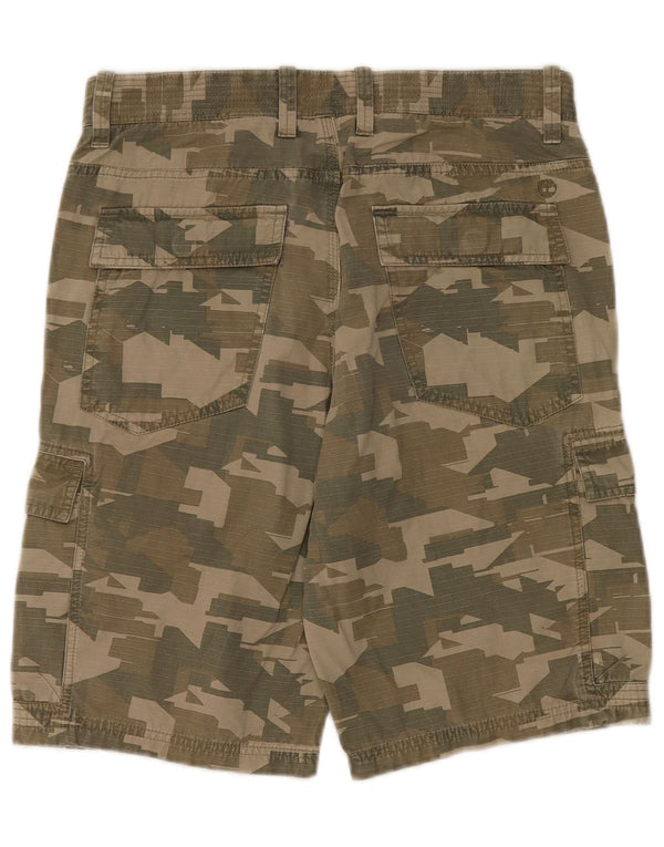 TIMBERLAND Short Cargo Homme W31 Kaki Moyen Camouflage Coton
