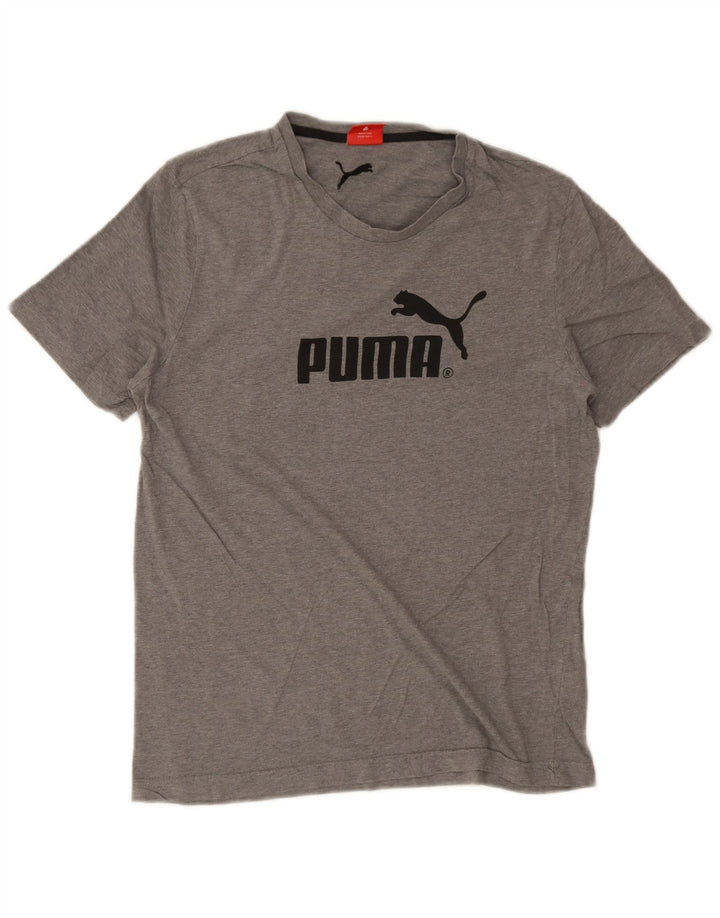 Puma Tee-Shirt Graphique Homme Gris Moyen Moucheté