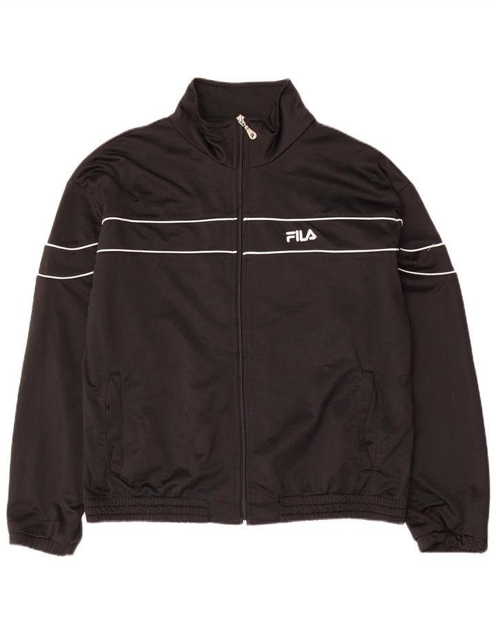 Fila Veste de Survêtement Homme Noir Moyen Polyester