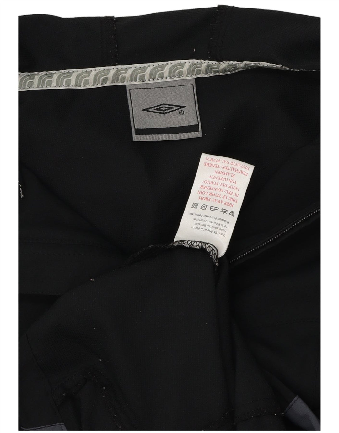 UMBRO Veste de pluie à capuche pour femme UK 14 Polyester color block noir moyen