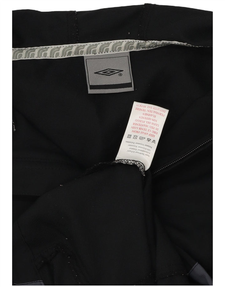 UMBRO Veste de pluie à capuche pour femme UK 14 Polyester color block noir moyen