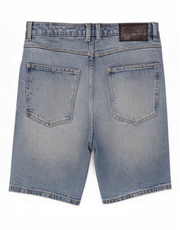 Zara Short en jean pour homme EU 42 Large W32 Bleu Coton