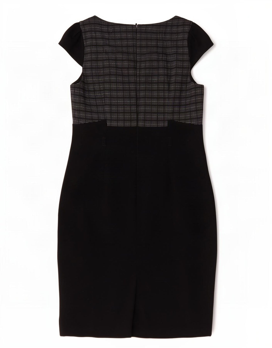 Marks & Spencer Robe fourreau pour femme UK 44 Medium Black Check Polyester