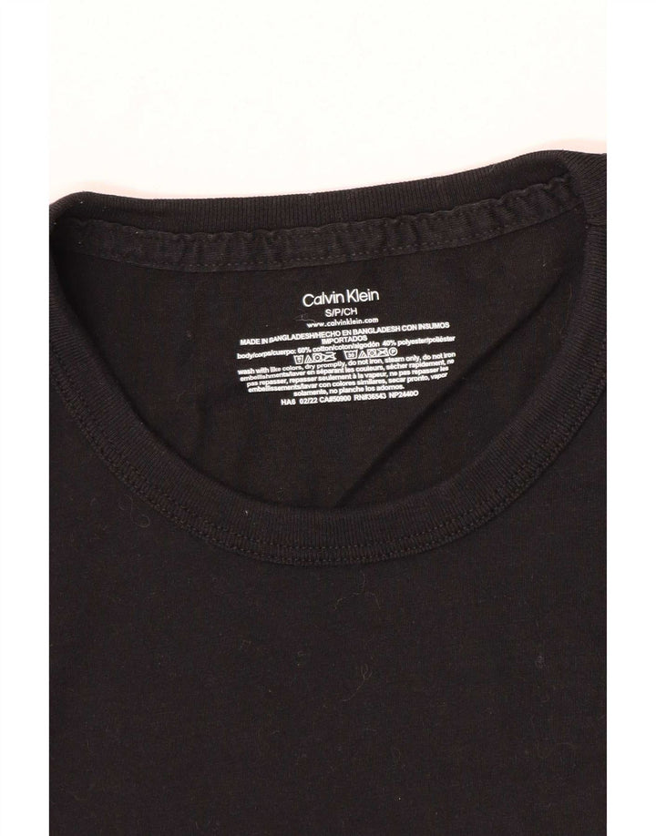 Calvin Klein T-shirt à manches courtes pour homme en coton noir Taille S