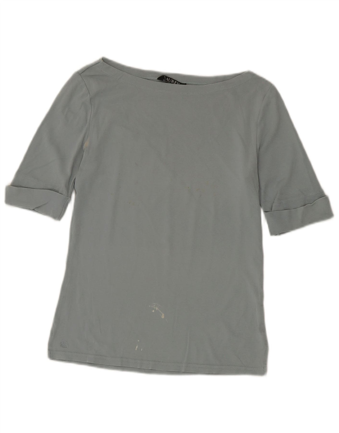 Ralph Lauren Haut à manches 3/4 pour femme UK 12 Gris moyen