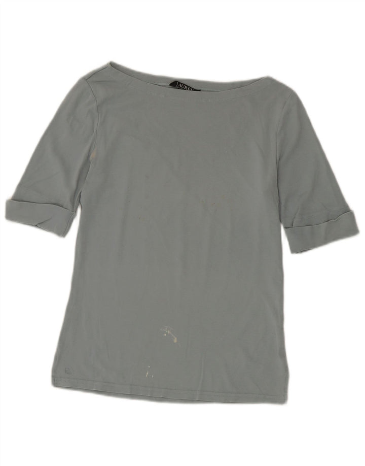 Ralph Lauren Haut à manches 3/4 pour femme UK 12 Gris moyen