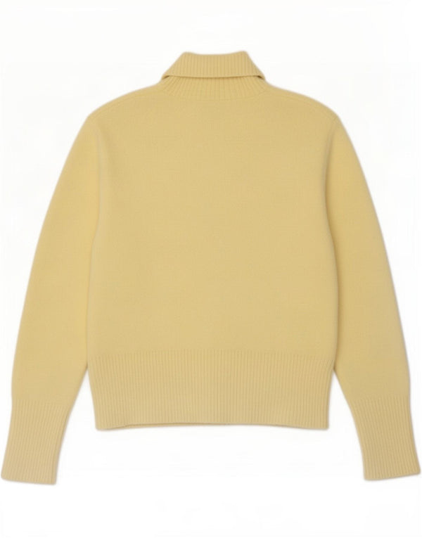 Zara Pull col roulé pour femme UK 18 XL Nylon jaune