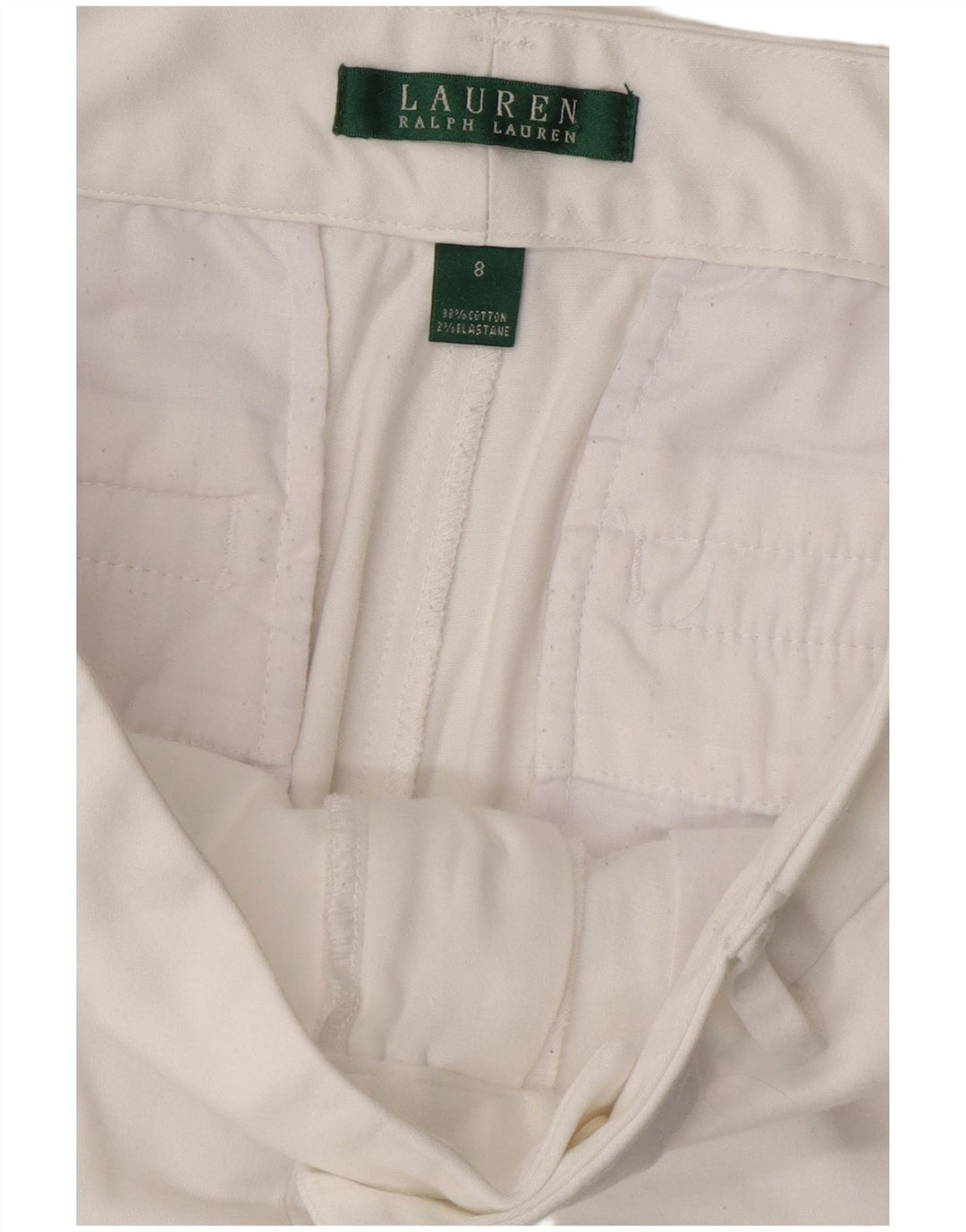Ralph Lauren Short Chino Femme US 8 Medium W32 Coton Blanc
