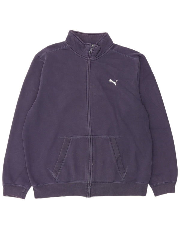 Puma Veste de survêtement pour homme XL Bleu marine Coton