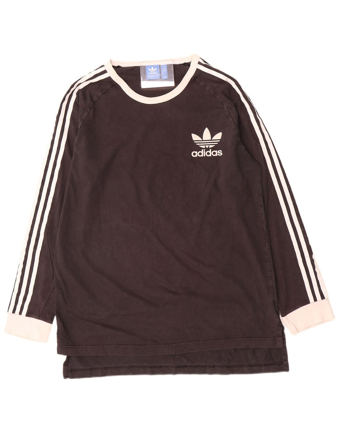 Adidas Haut à manches longues pour homme en coton color block Noir Large
