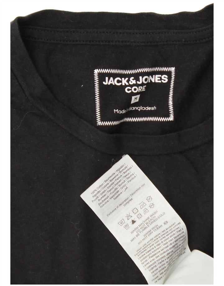 Jack & Jones Haut Graphique à Manches Longues Homme Noir Moyen Coton