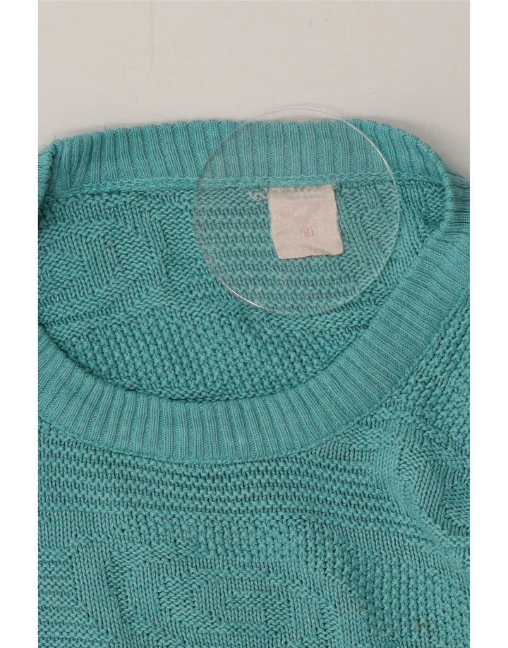 Vintage Pull ras du cou pour homme IT 50 Bleu moyen