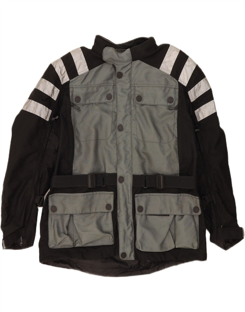 BMW Mens Moto Racer Windbreaker Jacket EU 54 2XL Black Colourblock Vintage BMW and Second-Hand BMW from Messina Hembry 
