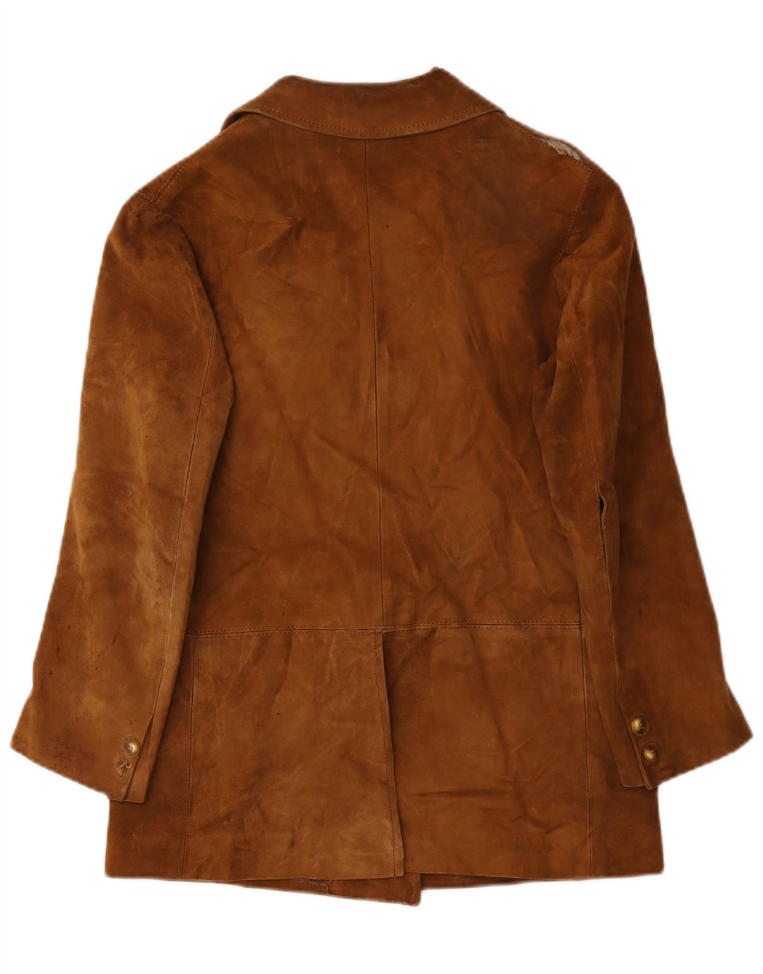 veste en daim femme vintage UK 14 Beige moyen