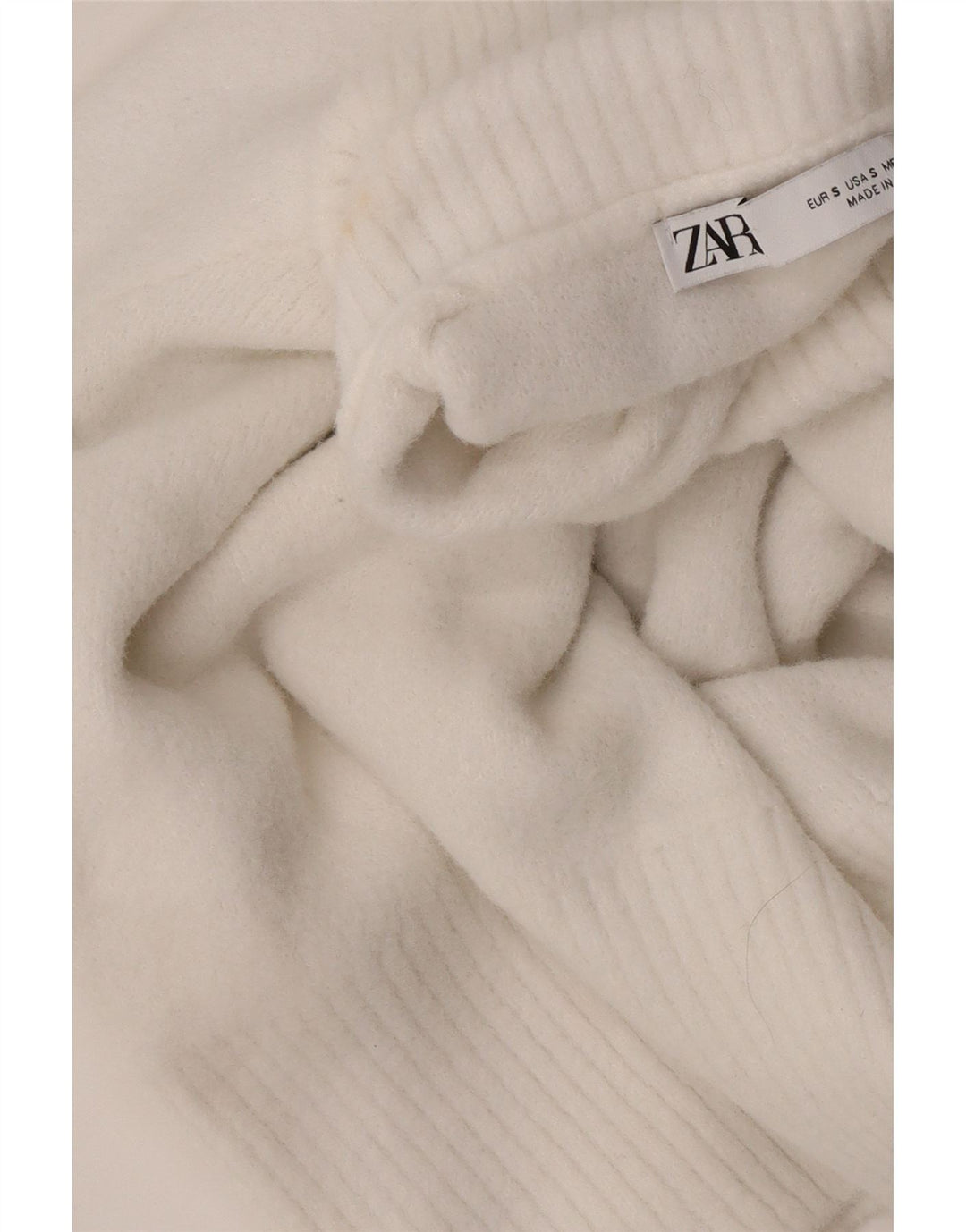 Zara Pull col roulé pour femme UK 10 Petit Blanc