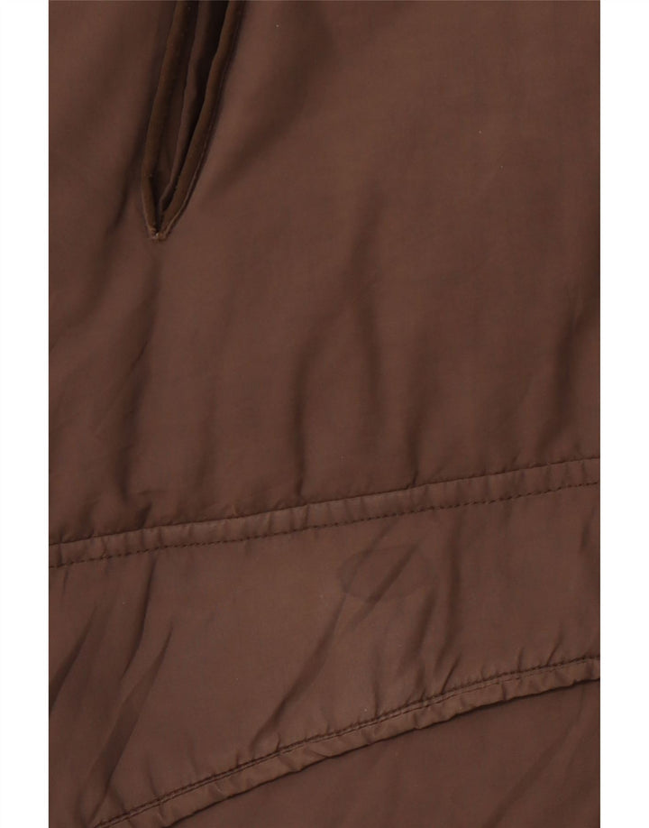 PEUTEREY Veste matelassée à capuche pour homme UK 38 en coton marron moyen